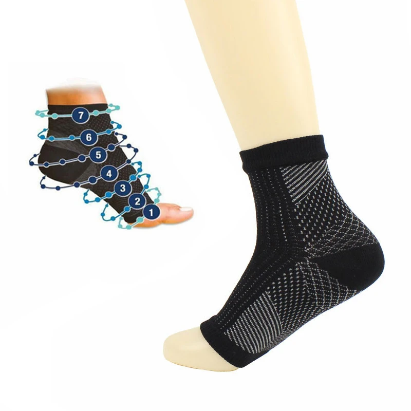 1 пара, оригинальное качество, медная магнитная поддержка ног, компрессионная поддержка ног, компрессионный носок для мужчин и женщин, уход за ногами