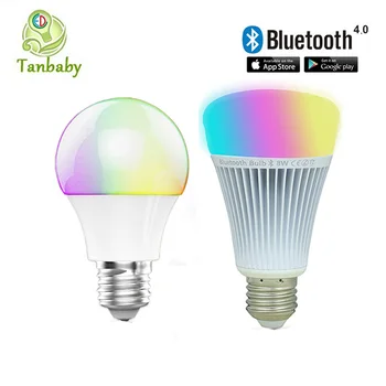 

Bluetooth LED Bulb E27 RGBWW AC85-265V Bluetooth 4.0 Smart LED Light Lamp Dimmable Spotlight By IOS / Android APP