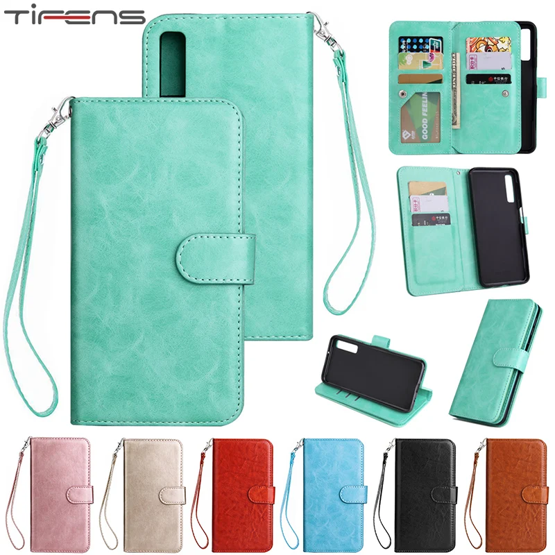 

Leather Case A70 A50 A40 A30 A20 A10 Wallet Flip Cover For Samaung Galaxy A3 A5 2016 2017 A6 Plus A7 A8 A9 2018 A750 Phone Coque