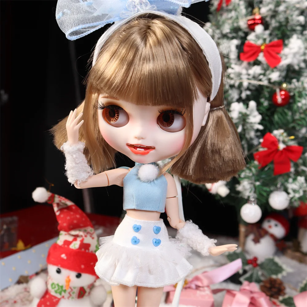 DBS Blyth Clothes Blue and white meet bunny costume suitable for joint body icy licca Azone