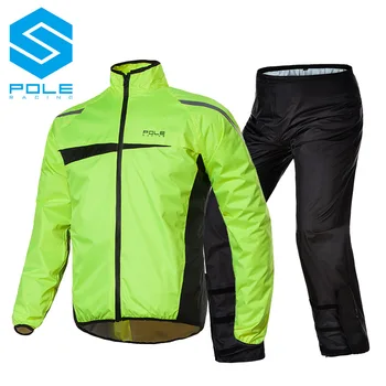 Motocicleta Impermeable dividir traje reflectante Impermeable pantalones de chaqueta Capa de Chuva Motoqueiro Chubasquero Moto para Motociclista