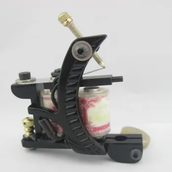 

One 10 Wrap Coils Top Tattoo Machine Gun For Kit Set Power Supply FSM17