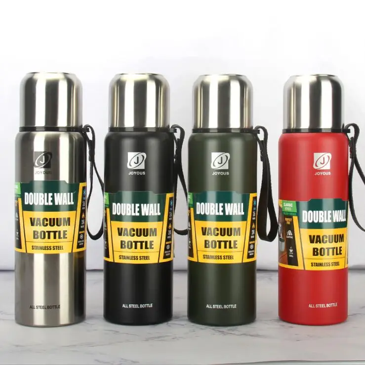600ml800ml1000ml Russian Outdoor Thermos Portable Large Capacity Insulated Cup Military Style Vacuum Flask High quality thermos | Дом и сад