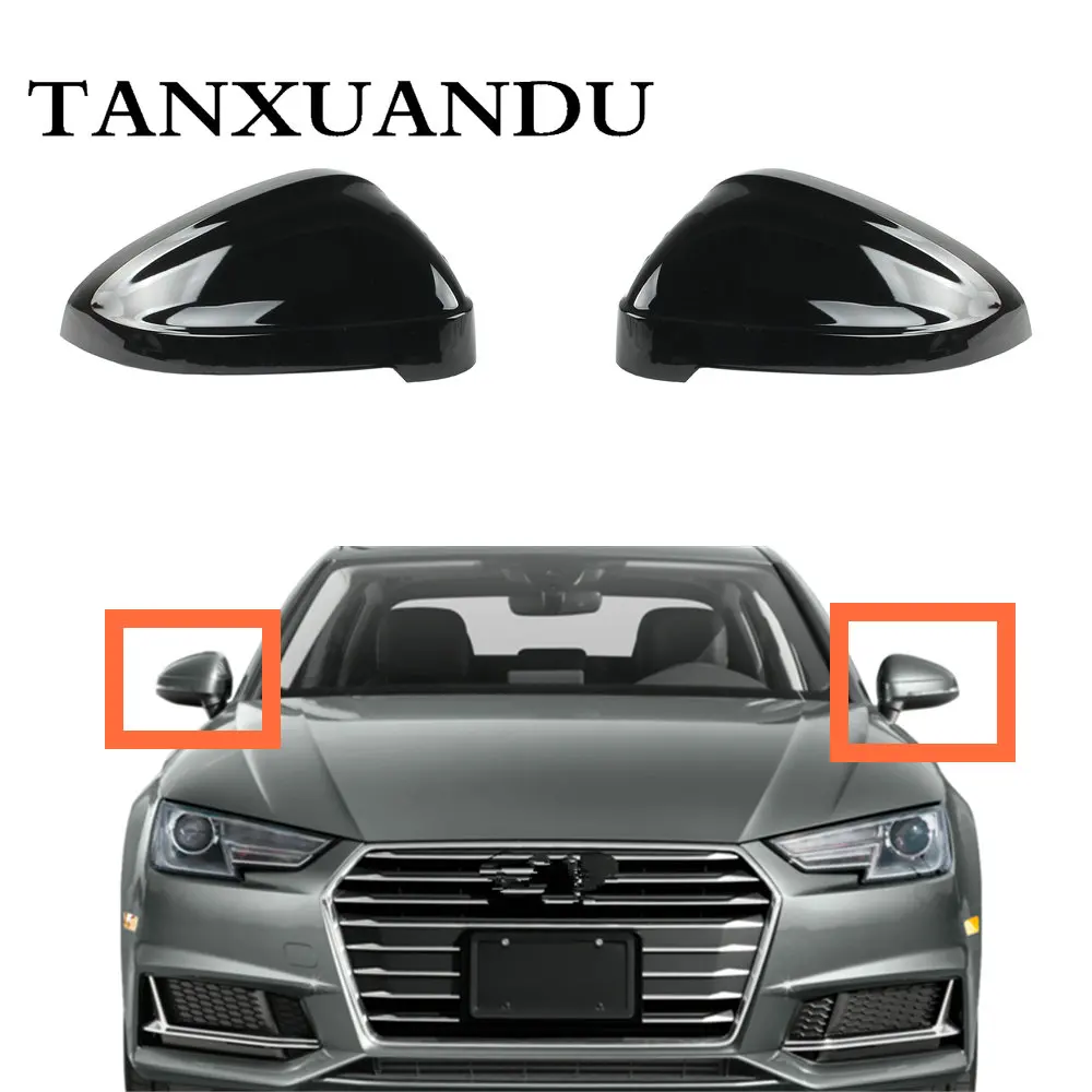 Подходит для AUDI A4 S4 B9 A5 S5 2017-2021 заднего вида дверь крыло зеркало крышка корпус