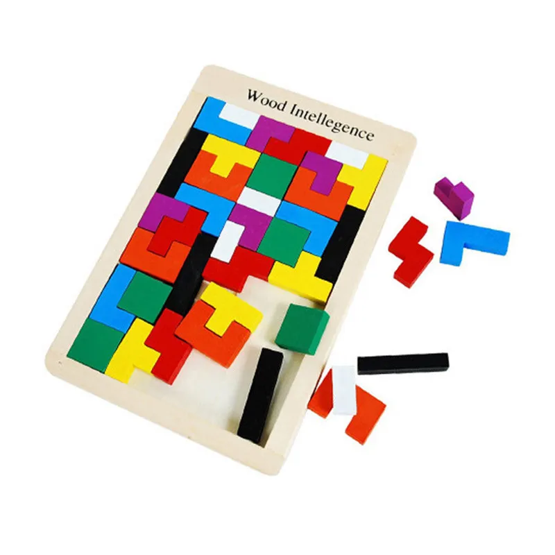 Детские игрушки деревянные Tangram/головоломки доска Головоломка Развивающие детские игрушки