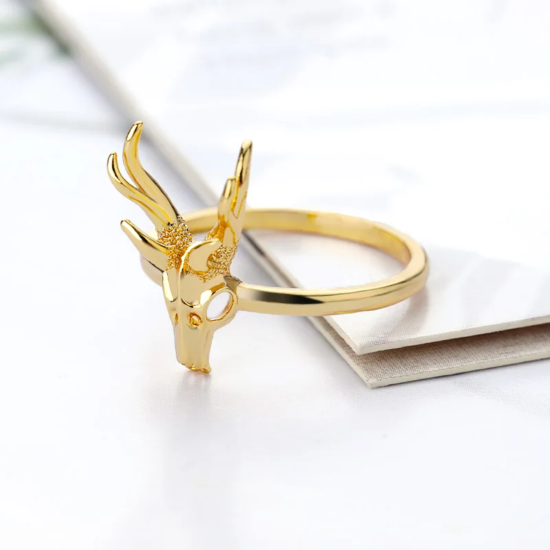 Vintage Punk Skeleton Skulls Rings Women Man HipHop Jewelry Stainless Steel Satan Devil Finger Accessories Friend finger ring stainless steel ring jewelry accessories