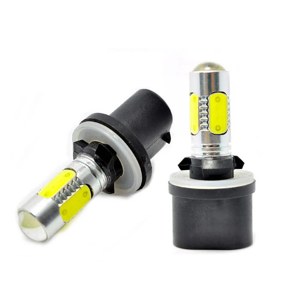 Car Lights Source 880 PG13 H27W/1 Socket Type Fog DRL Lamp High Power 7.5W COB Led Projector With Lens Big Promotion Bulb |