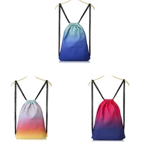 Сумка-мешок для путешествий, женский рюкзак для плавания, Спортивная школьная сумка, модный школьный рюкзак с градиентным принтом