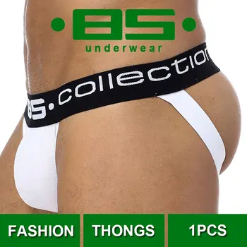 

men's 85 Sexy Gay Underwear Men Thong men thongs and g strings sissy panties jockstrap mens string lingerie BS007 cotton