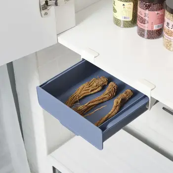 

Punch-free Cabinet Pencil Box Under Desk Drawer Organizer Table Storage Box Holder Case for Home