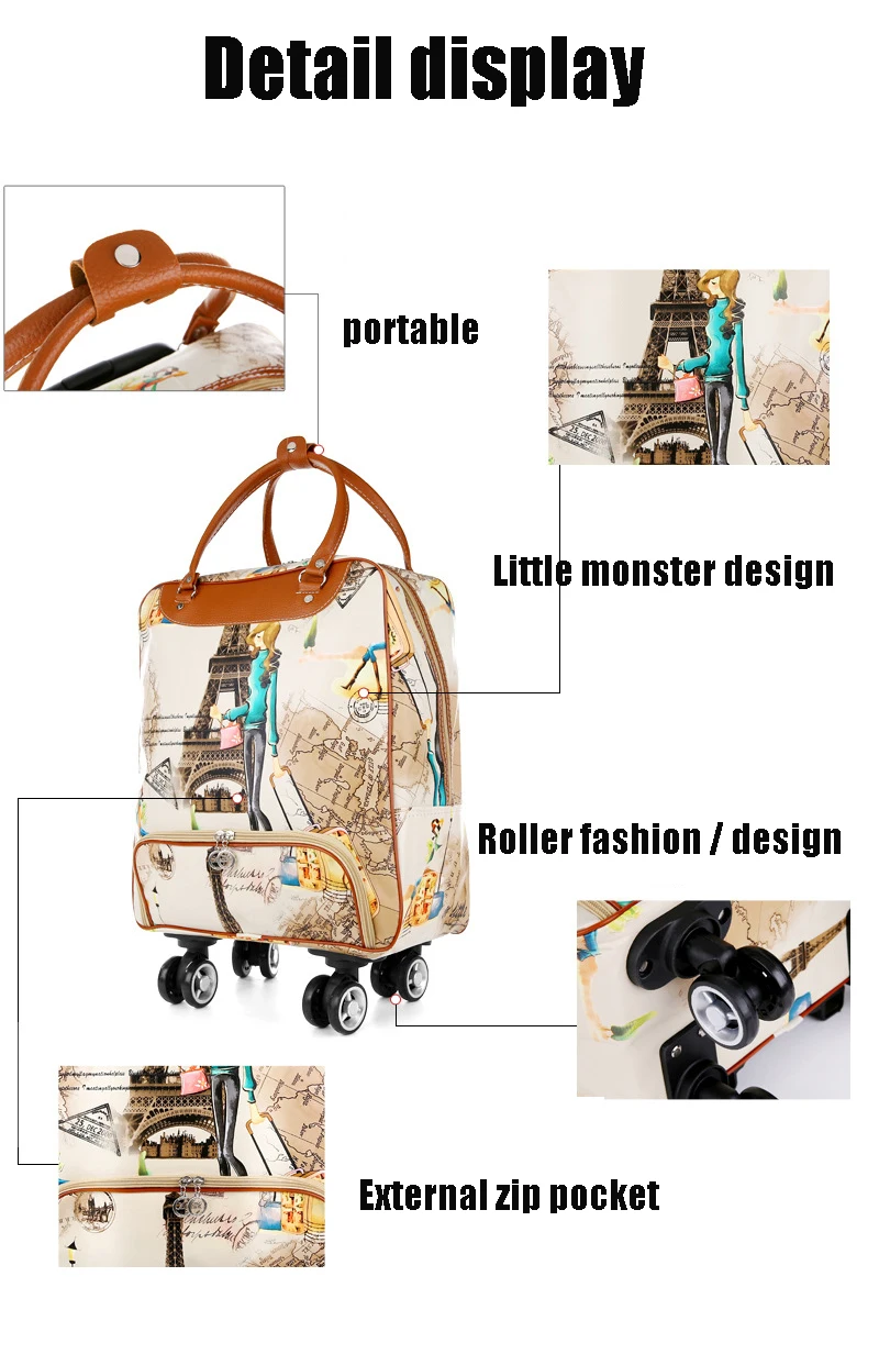 Женская сумка для багажа на колёсиках, чехол для путешествий, легкий чехол на колесиках, Модный чехол для переноски, драгбоксы с универсальными колесами