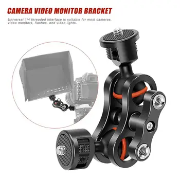 

Mini Hotshoe Stand Adjustable Camera Video Monitor Holder Mount Adapter for Microphone DSLR Field Monitor Video Flash Light