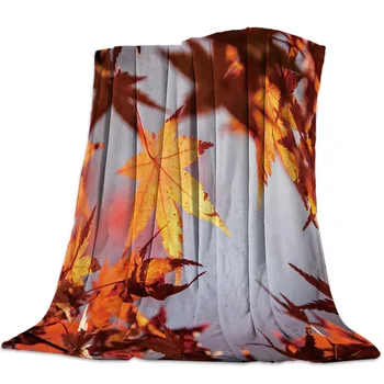 

Plant Japanses Nature Autumn Scenery Children Throw Blankets with Plant-themed Warm Blankets