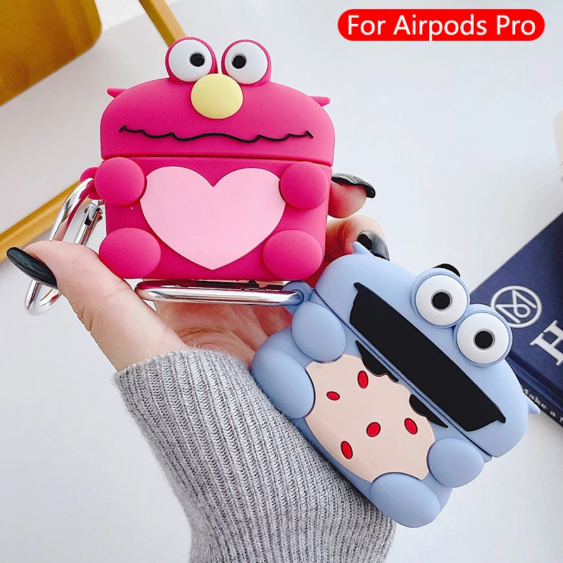 Симпатичные чехлы с героями мультфильмов для Apple Airpods Pro, наушники, силиконовая мягкая кожа, зарядная коробка для Airpods Pro, гарнитура, защитный чехол