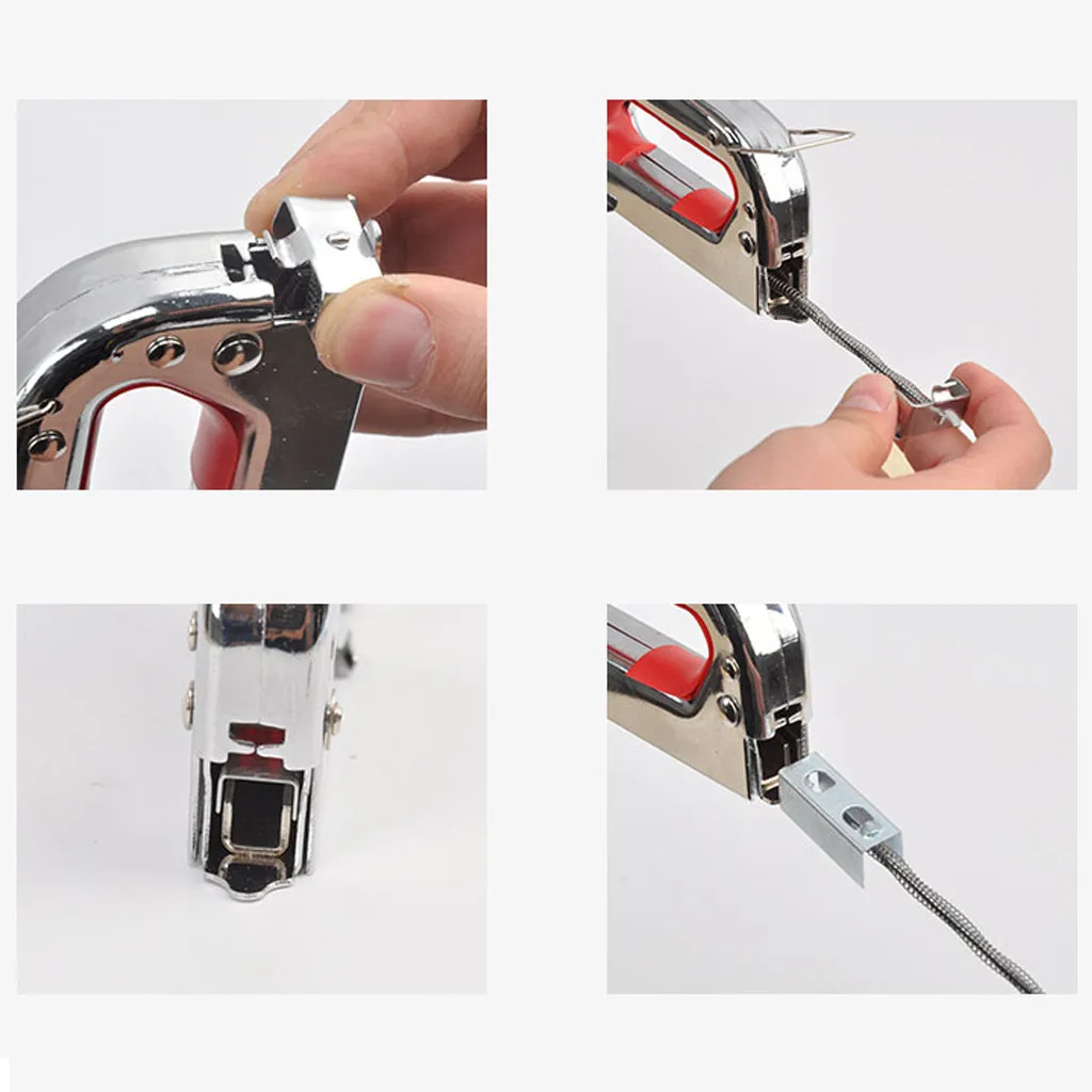 3 In1 Manual Heavy Duty Stapler Tool for Door/T/U Type with 600 Staples household professional tool accessories инструмент