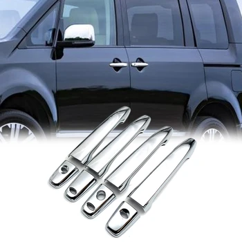 

ABS Chrome Door Handle Cover Trim Exterior Sticker Car Styling for Mitsubishi Delica 2020 2021
