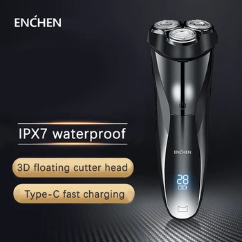 

ENCHEN Blackstone Electric Shaver Razor For Men IPX7 Waterproof Wet & Dry Dual Use LCD Display Face Beard Shaving Machine 4