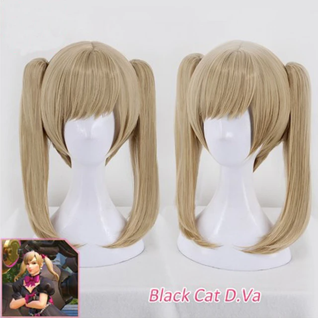 Chernyj Kot Dva Parik Iz Korotkih Pryamyh Volos Pricheska S Chelkoj Hvosty Igra Ow D Va Kosplej Parik Ow Novaya Kozha Chernyj Kot D Va Kosplej Kostyumy Iz Filmov I Tv Aliekspress