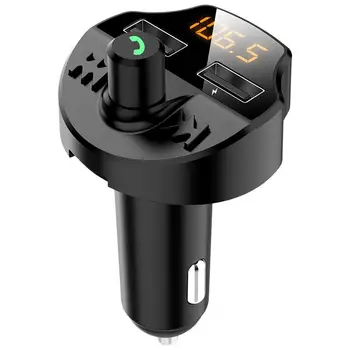 

Onever Bluetooth 5.0 Car Mp3 Player Adapter Fm Transmitter Battery Voltage Noise Reduction TF Card Hands-Free Dual USB Charger