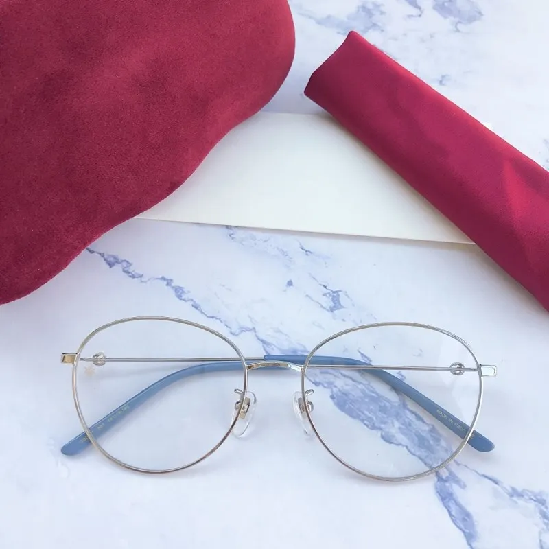 New Round Korean g0607 Brand Retro Metal oculos Women Glasses Frame Oversized Men EyeGlasses Myopia Ultra light Eyewear
