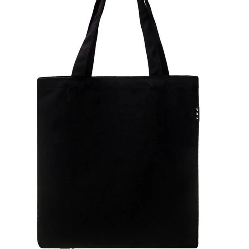 Микро сумка на плечо/ручная сумка черный и белый Японский Корейский Ulzzang стиль корейский стиль сплошной цвет модная Холщовая Сумка