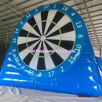 

Giant inflatable football kick darts board soccer dart game with sticky dartboards