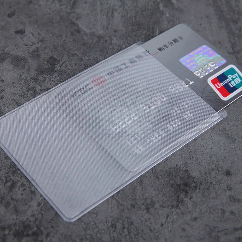 10 шт./лот 60*93 мм прозрачные защитные чехлы для карт держатели ID кошельки кошелек
