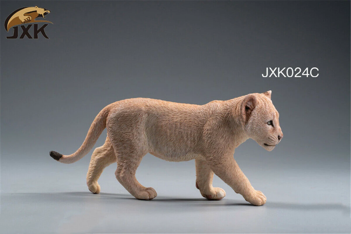 JXK 1/6 Lion Cub Figure Panthera Leo Africa Animal Model Adult