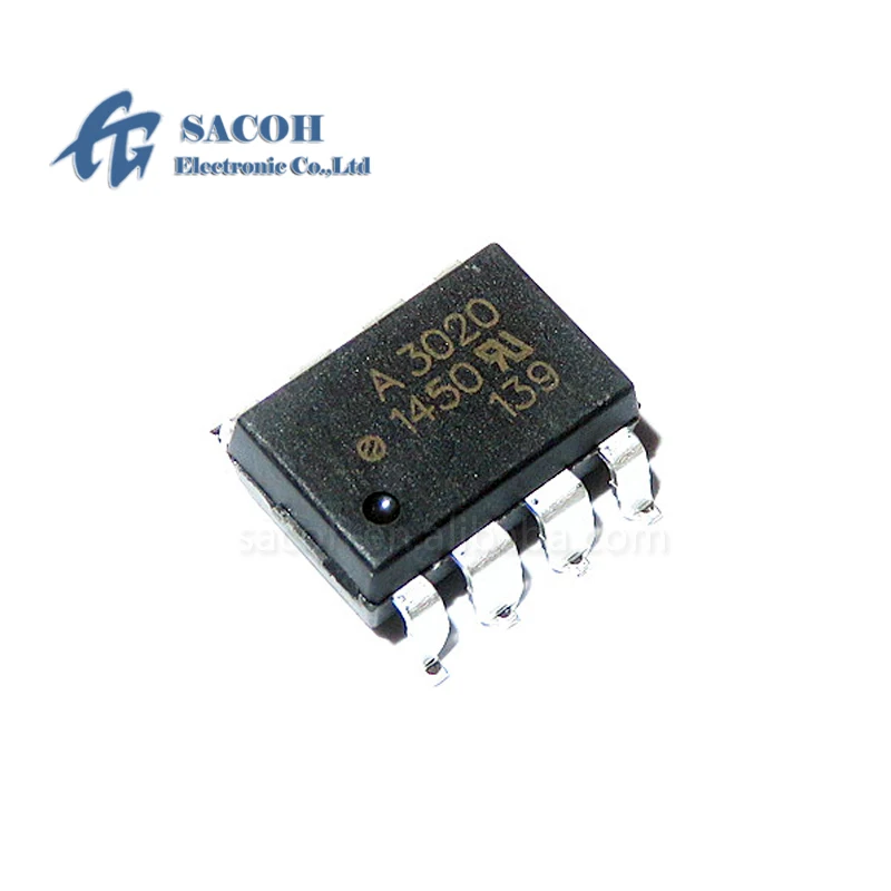 10 шт./Лот новинка оригинальная Φ A3020 HCPL-3020 A3020V или A3030 SOP-8 IGBT Gate Drive Optocouple |