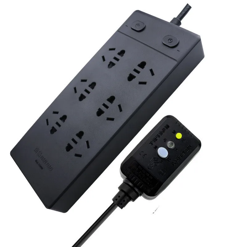 

USB Leak-Proof Electrical Connector Receptacle Multi-functional Six Outlet Strips 4-Hole USB Charging Wiring Board 1.8m with Lin