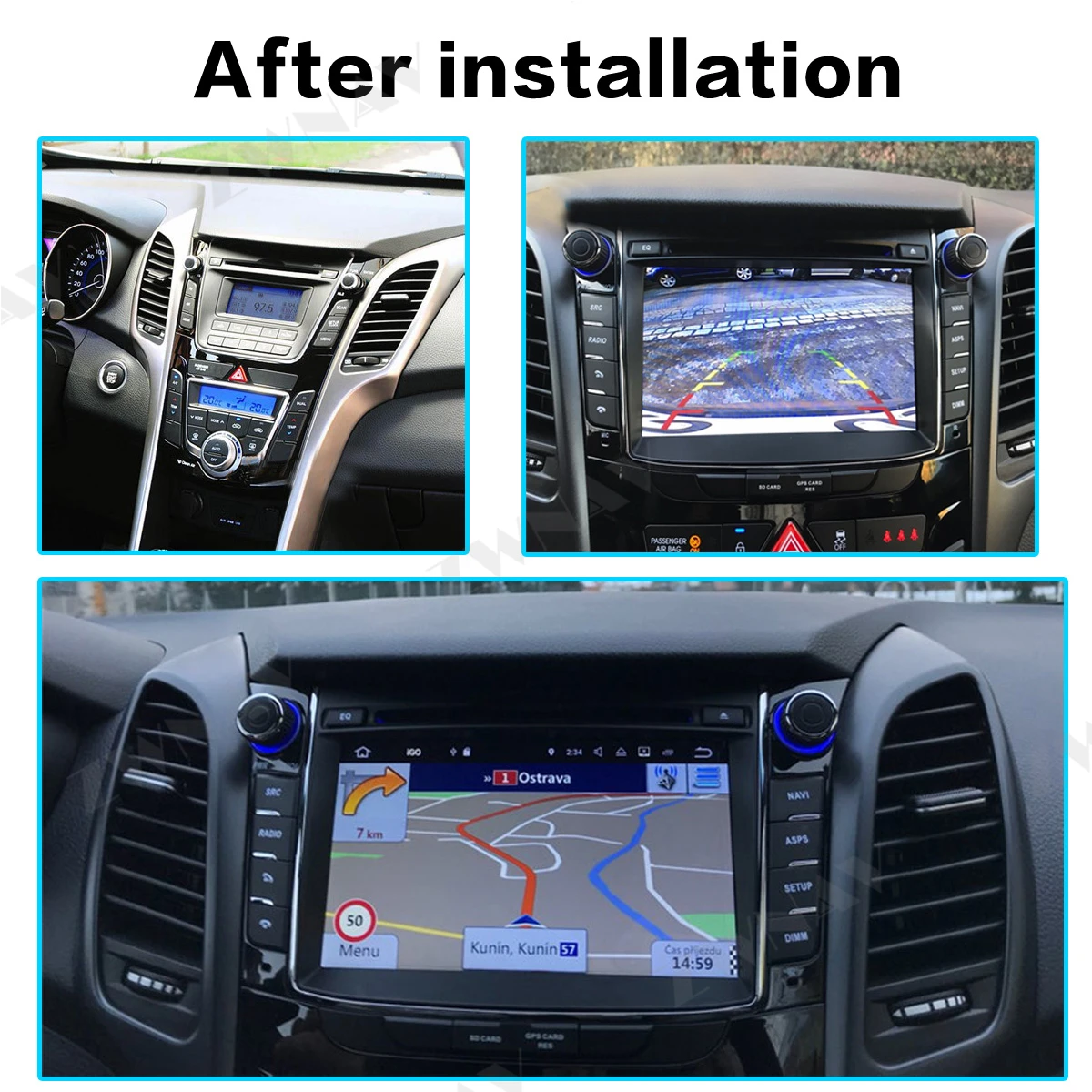 

For Hyundai I30 Elantra GT 2012-2016 Car radio player Android 10 64GB GPS Navigation Multimedia Player Radio