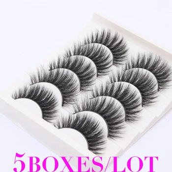 

Liyatton 25 Pairs Messy Thick 3D Mink Eyelash Upper Lashes Strip Eyelashes Handmade Crossing Mink Eye Lashes Extension