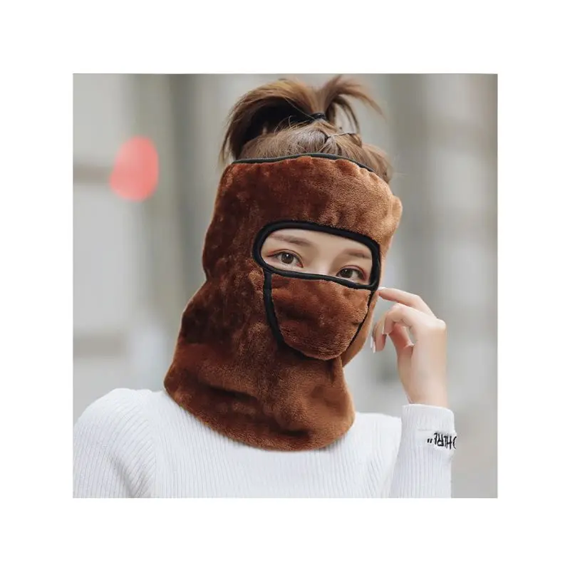 Men Women Winter Outdoor Neck Warm Face Mask Quick Dry Windproof Protection Fleece Hat Skiing Cap Cycling Sports Masks X5XC
