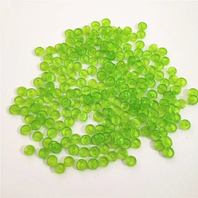 Releaserain 3mm Green Tiny Round Doll Clothes Sewing Plastic Buttons with  Rim Set of 50 - Releaserain