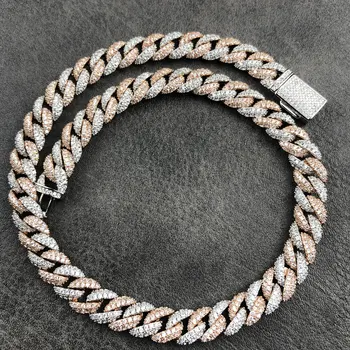 

10mm diamond Cuban pointed Necklace
