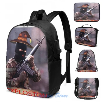 

Funny Graphic print IRA - Expolosion Megumin USB Charge Backpack men School bags Women bag Travel laptop bag