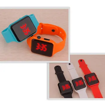 

Digital Self Calibrating LED Waterproof 100m Silicone Strap Multifunctional Swim Outdoor Wristwatch