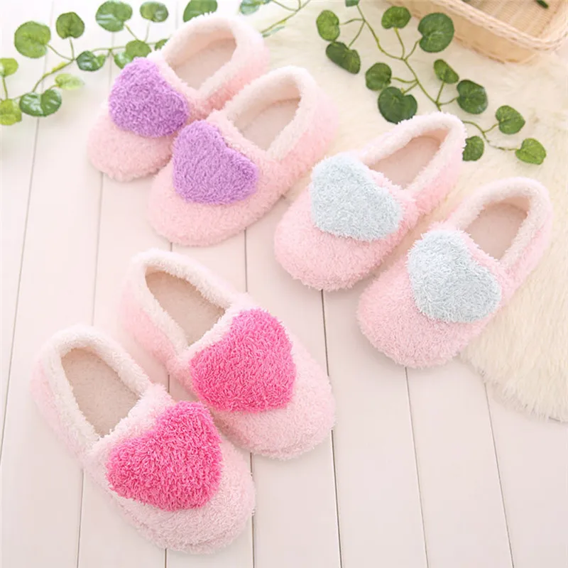 Lovely Ladies Home Floor Soft Women Indoor Slippers Outsole Cotton-Padded Shoes Female Cashmere Warm Casual Shoes Slippers V4