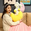 Cartoon Stuffed toys animals Moon Rabbit Plush Pillow Blanket Office Home Decoration Gift Toys for Girls Gift for girl friend