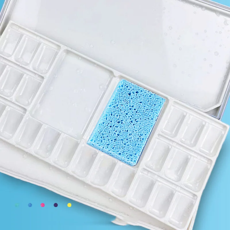 18/26/33 Grids Professional Moisturizing Watercolor Painting Palette Empty Watercolor Palette Paints Tins Box for Art Supplies
