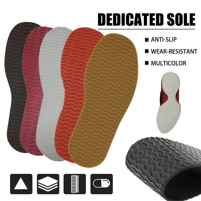 Sunvo Rubber Soles For Making Shoes Replacement Outsole AntiSlip Shoe