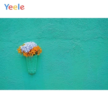 

Yeele Drawing Photocall Blue Cement Wall Flower Ins Photography Backdrops Personalized Photographic Backgrounds For Photo Studio