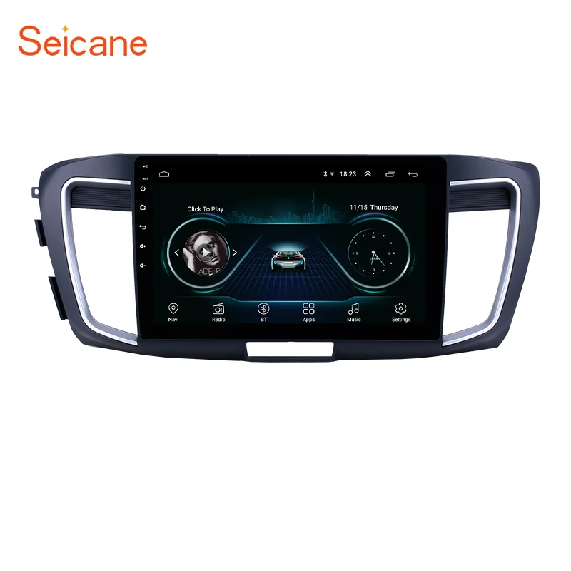 Seicane 10,1 дюймов Android 8,1 Автомобильный gps навигация Радио стерео для 2013 Honda Accord 9 2.0L низкая версия БЛОК Поддержка Carplay TPMS