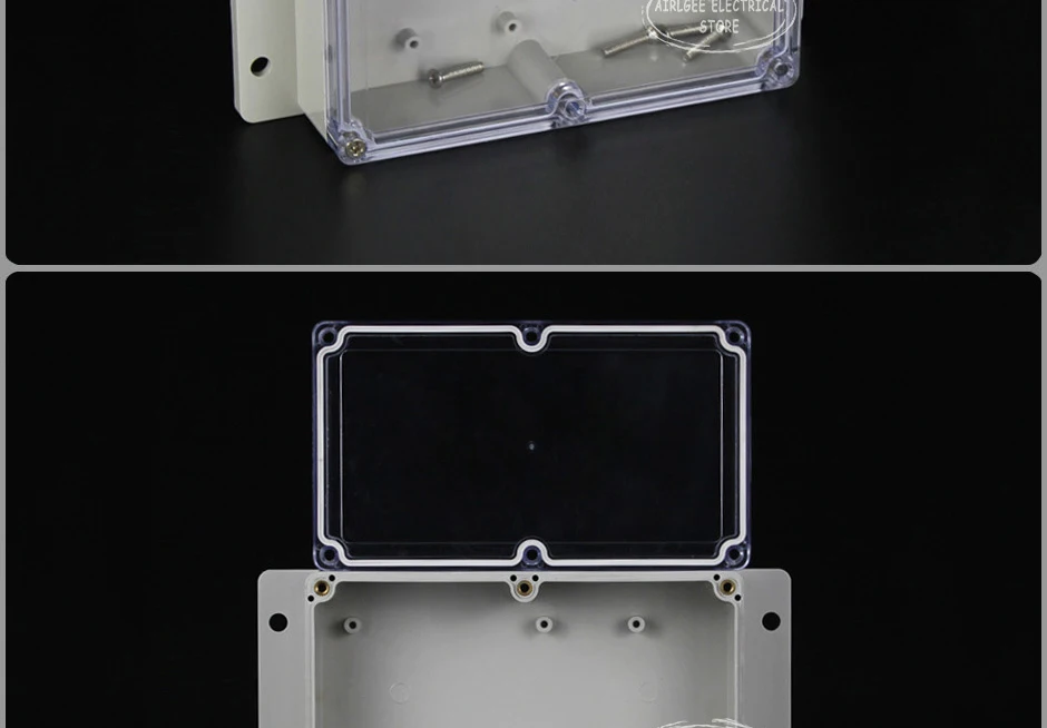 158*90*46 мм прозрачный корпус для электрооборудования распределительная коробка ABS IP65 наружная Водонепроницаемая пластиковая кассета с фиксированными ушами