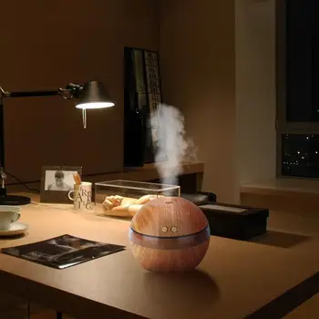 

Air Freshener Mini Humidifier for Home Office Aroma Essential Oil Diffuser Air Purifier Wooden USB Ultrasonic Mist Maker
