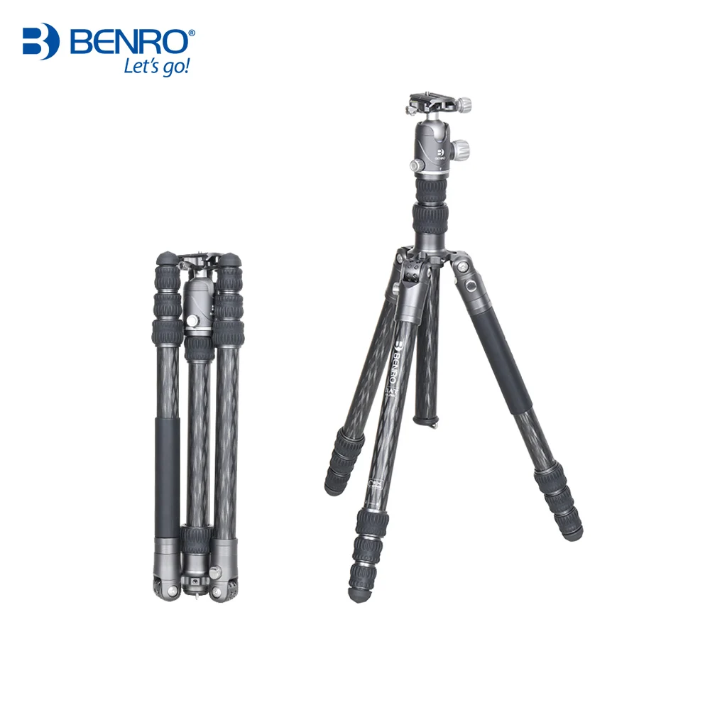 Benro BA298C BA298CK Tripod Carbon Fiber Monopod Tripods Camera Stands 5 Section DHL Free