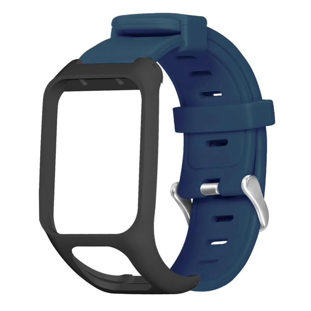 Замена силикона запястье водонепроницаемый ремешок анти-пот часы ремешок для TomTom Runner 2 3 Spark 3 gps спортивные часы браслет
