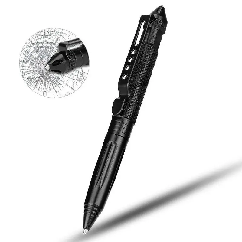 Bolígrafo táctico portátil de alta calidad, pluma de autodefensa, multiusos, de aluminio, antideslizante, herramientas personales para exteriores, 1 Uds.
