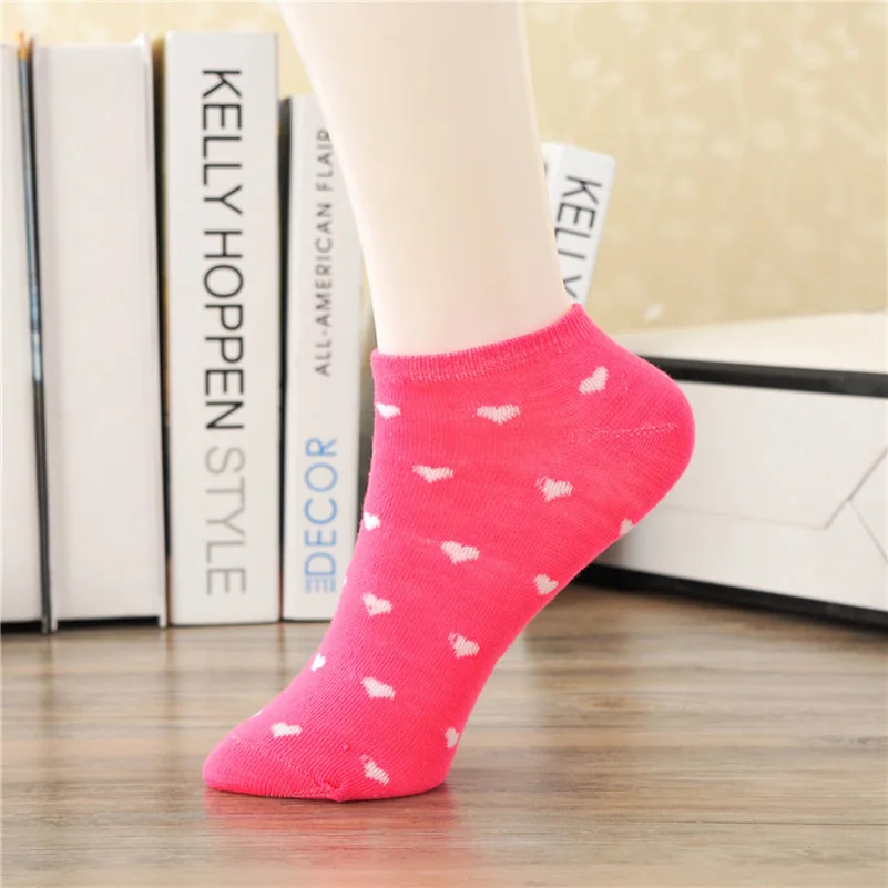 Description Picture 4 of itemAll-match Ankle Socks Women Female Ladies 4 Season Casual Fashion Low Tube Short Socks Kawaii Love Heart Invisible Sock Slippers