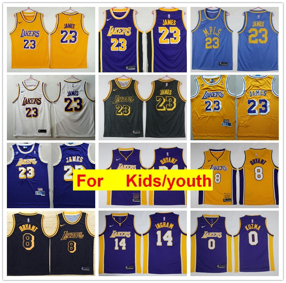LeBron James Lonzo Ball Кайл Kuzma Brandon Ingram Kobe Bryant баскетбольные майки